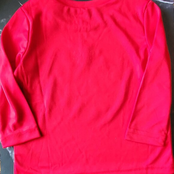Infant Boys Long-Sleeve T-Shirt 12 mos Long Sleeve Red Baseball by Jumping Beans - Picture 5 of 5